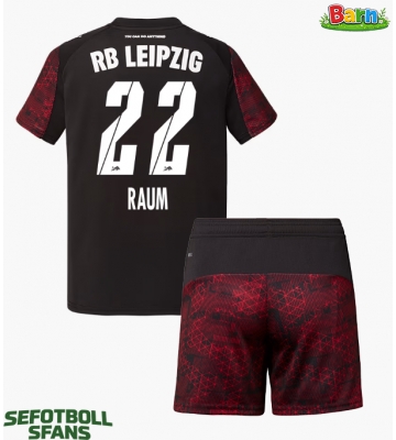 RB Leipzig David Raum #22 Tredjeställ Barn 2025-26 Kortärmad (+ Korta byxor)